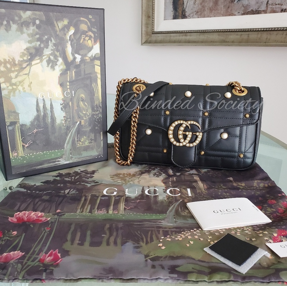 ⭐💝HOST PICK💖⭐ Gucci Marmont Pearl Crossbody - Picture 1 of 8